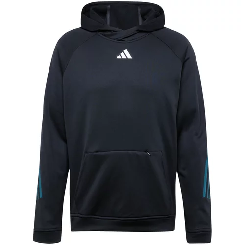 Adidas Sportska sweater majica 'Train' žad / crna / bijela
