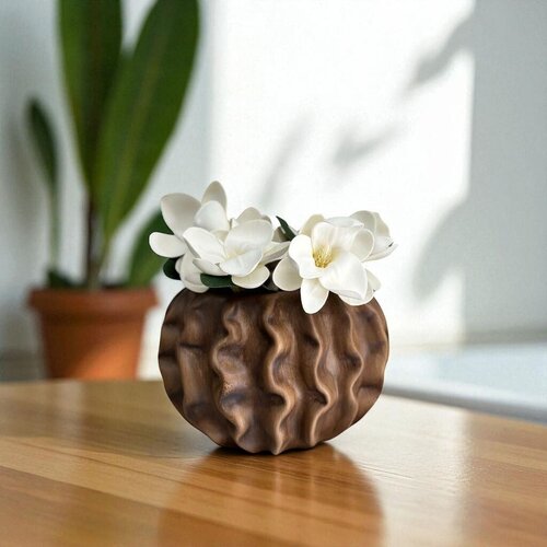 Aberto Design Dekorativna činija Selva, 19x15 cm, Braon Cene