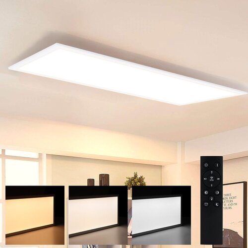 Nettlife LED stropna svetilka, moderna bela plo&scaron;ča, 42W dolga zatemnitvena stropna svetilka z daljinskim upravljalnikom 100x25 cm, (5000046029) Cene