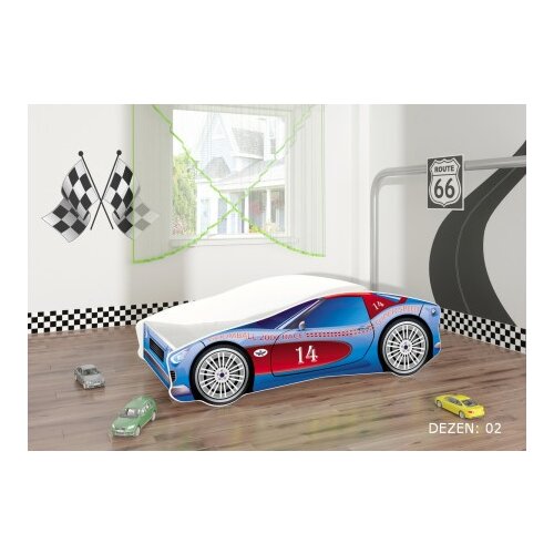 ACMA krevet za decu automobil 140x70 cm 02 ( acmkrcar140x7002 ) Cene