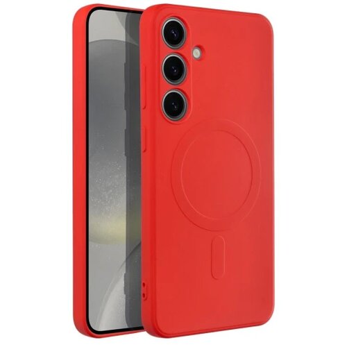 Silicone Mag Cover compatible with MagSafe maska za SAMSUNG S24 red Cene