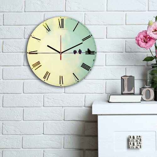 Opviq MDF Zidni sat 30cm Šareni Cene