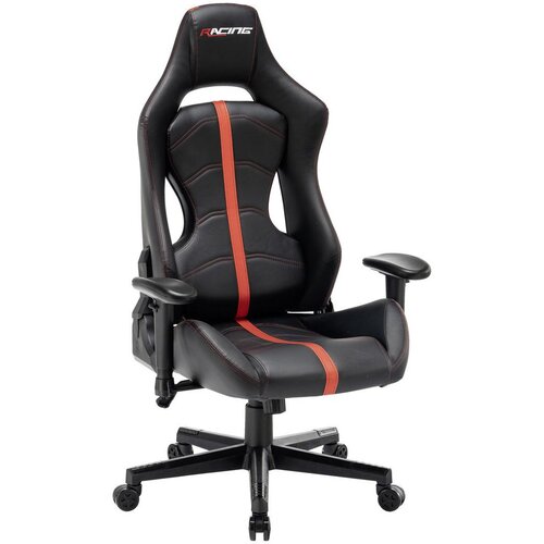 Premium Living gaming stol racing magnum, črna, rdeča Cene