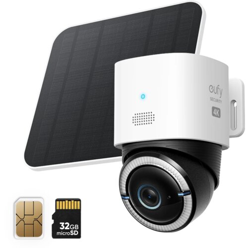 Anker eufy 4G LTE, Wi-Fi Cam S330 White, 4K UHD, Colour Night Vision, 9400mAh Battery, 5W Solar panel, 360 Viewing Cijene