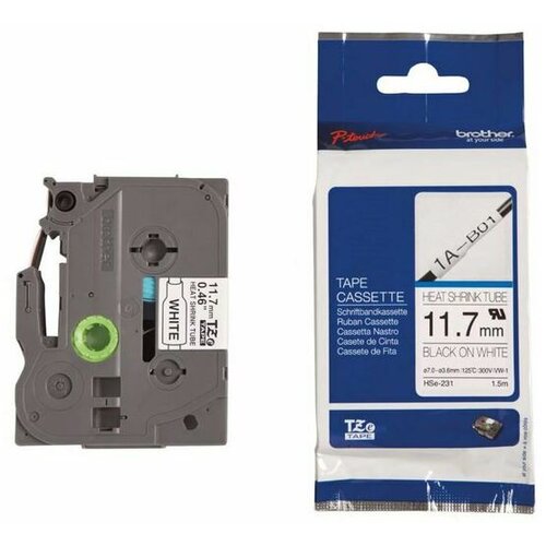 Brother trak pt HSE231 bel/črn 11,7mm termo skrčljiv BRHSE231 Cene