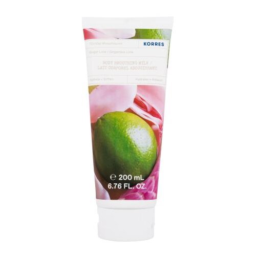 Korres Ginger Lime Smoothing Body Milk hidratantni losion za tijelo za mek&scaron;u kožu 200 ml za ženske Cijene