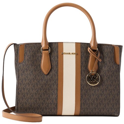 Michael Kors Ročna torbica svetlo bež / rjava / pueblo / temno rjava Cene