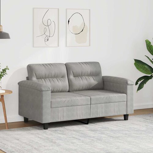  Dvosjed svjetlosivi 120 cm od mikrovlakana Slike
