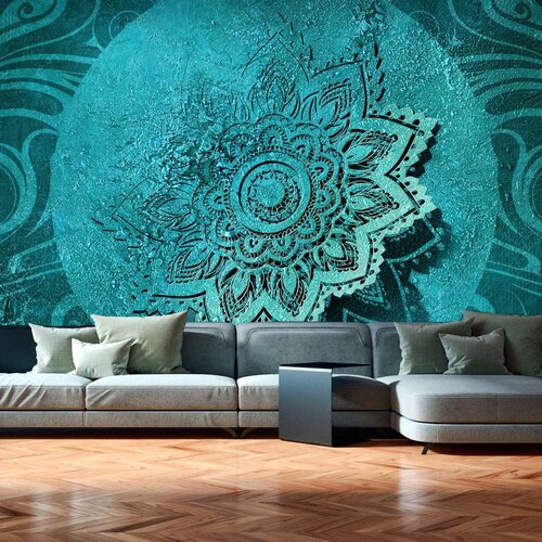  Samoljepljiva foto tapeta - Azure Flower II 490x280 Slike