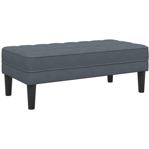  Klupa s jastukom Tamno siva 113 x 57 x 39 cm Bar&amp;scaron;un Slike