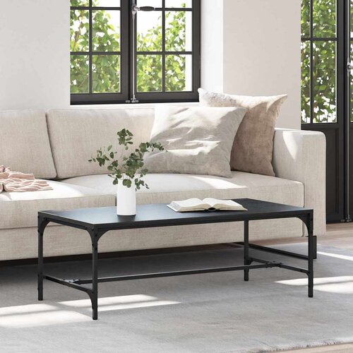 vidaXL Kava Stol Crni hrast 100 x 50 x 35 cm Konstruirano drvo Cijene