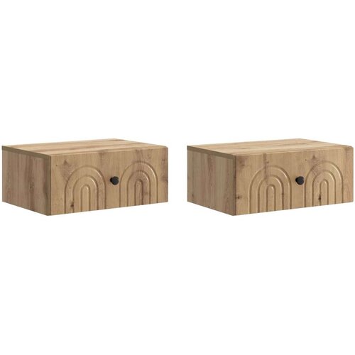  Stenski nočni omarici 2 pcs Artisan hrast 49 x 34,5 x 20 cm, (5000209724) Cene