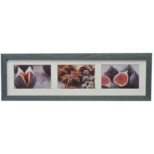 Henzo Okvir za sliku 10 x 15 cm, za 3 slike, Deco gallery, drveni, plavi