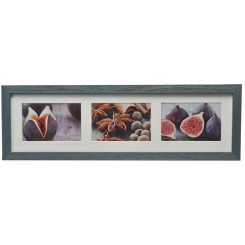 Henzo Okvir za sliku 10 x 15 cm, za 3 slike, Deco gallery, drveni, plavi Slike