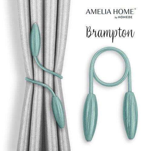  Curtains - accessories BRAMPTON color turquoise ameliahome Cene