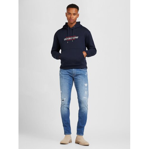 Guess Jeans Sweater majica morsko plava / crvena / bijela Slike