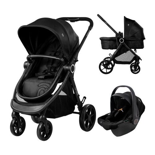 Asalvo decja kolica converible happy black ( 22301 ) Slike