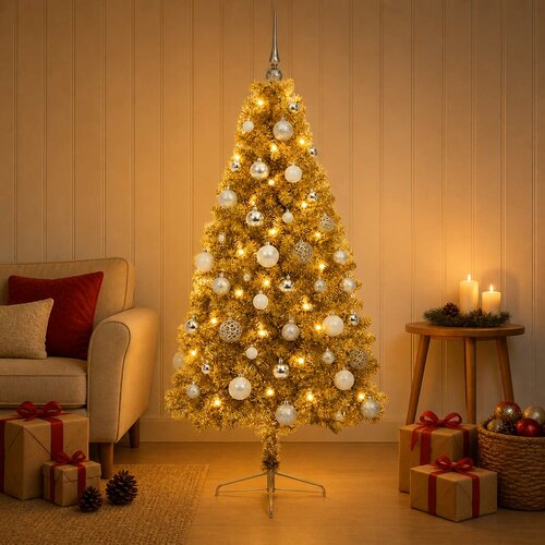  Umjetno božićno drvce s kuglicom 150 cm 150 LED lampica Slike