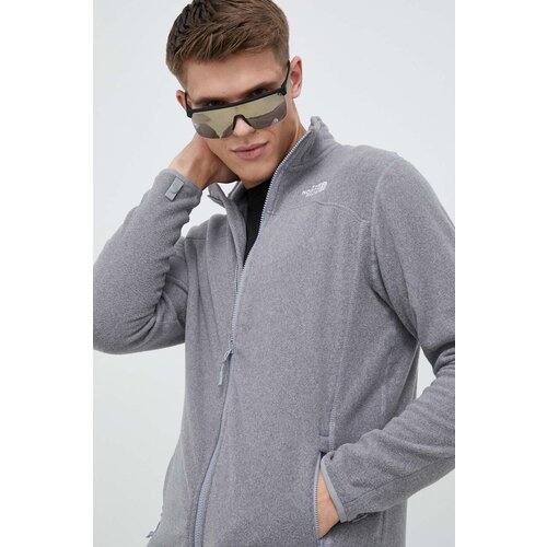 The North Face Sportska dukserica 100 Glacier boja: siva, glatka Slike