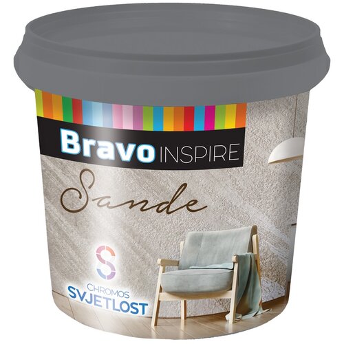 CHROMOS SVJETLOST Dekorativna boja za zid Bravo Inspire Sande silver 1 l Cene