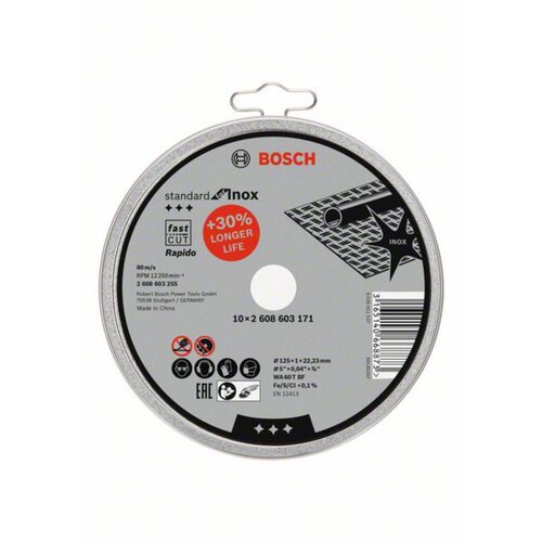 Bosch TS doza, 10x125, 1mm Inox disk Slike