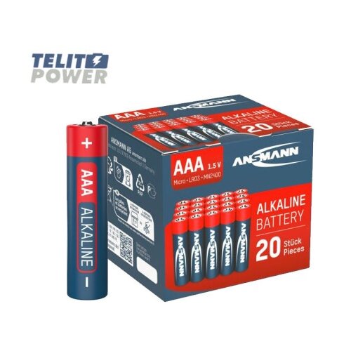 Ansmann ( 4807 ) alkalna baterija 1.5v lr03 (aaa) - box pakovanje 20kom (cena-komad) Slike