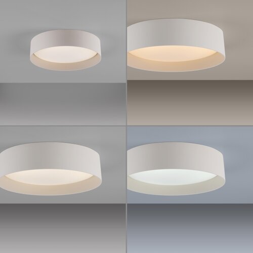 SCH&amp;Ouml;NER WOHNEN 14593-39 - LED prigu&amp;scaron;iva stropna svetiljka TAVOLI LED/10W/230V siva + daljinski upravljač Slike
