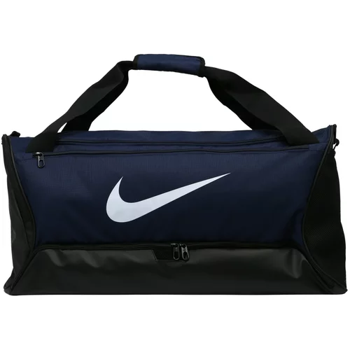 Nike Sportska torba 'Brasilia 9.5' mornarsko plava / crna / bijela