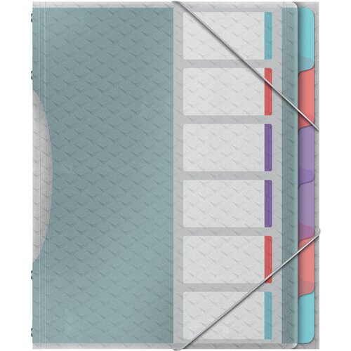 Esselte organizator mapa Color, Ice, A4, PP, 6 predelkov, (21650931) Slike
