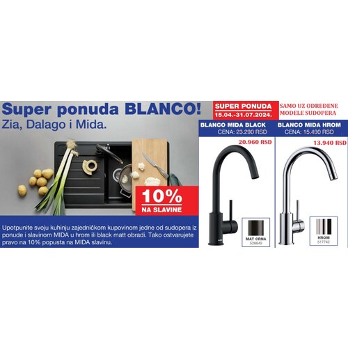 Blanco sudopera zia 45 s antracit 780x500/190 mm Slike