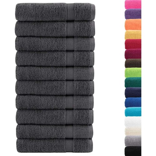vidaXL Premium brisače 10 kos antracit 50x100 cm 600 g/m2 100 % bombaž Cene
