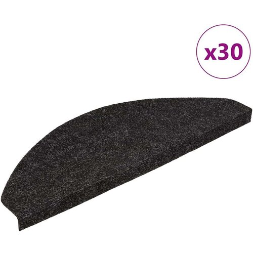 VidaXL Samoljepljivi otirači za stepenice 30kom antracit 65x22,5x3,5cm Slike