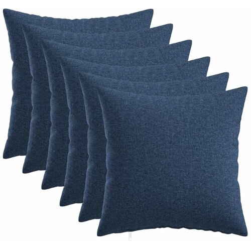  Presvlaka za jastuk 6 kom. HEERLEN Plava 35 x 35 cm Tkanina - Plava 35 x 35 cm 6 Cijene