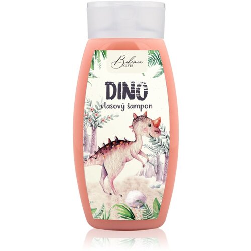 Bohemia Gifts &amp;amp; Cosmetics Dino Strawberry &amp;scaron;ampon za lase za otroke 250 ml Slike