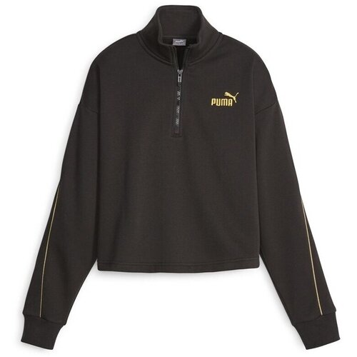 Puma Puloverji Ess+ Minimal Gold Črna Slike