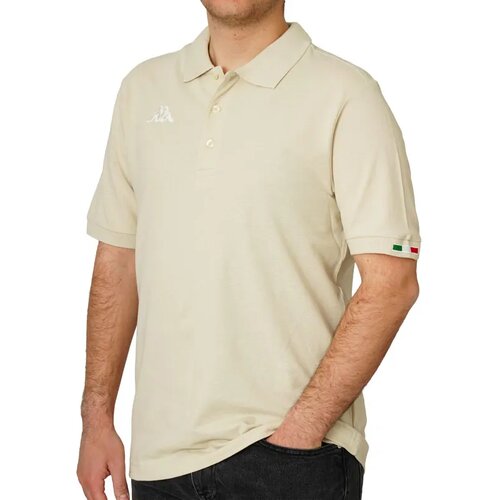 Kappa Mu&scaron;ka polo majica Logo Maltaxita MSS, Krem Cene