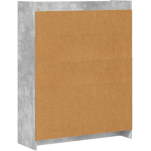 Police za knjige Betonska siva 87,5 x 30 x 111 cm Slike