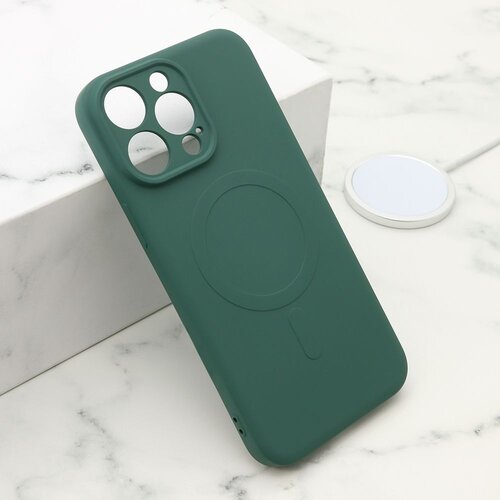  Maska VELVET TOUCH MagSafe za iPhone 15 Pro Max/ tamno zelena Slike