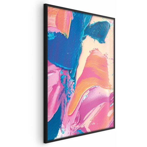 Plakat Colorful Expression - strong contrasts in an energetic composition 29.7x42 Crni okvir Cijene