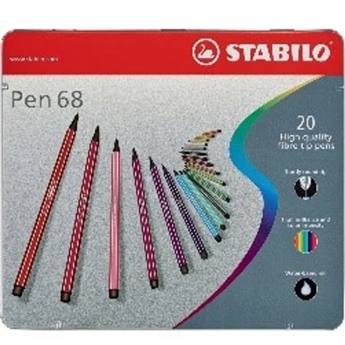 Stabilo fiber pen pen 68, kovinsko ohišje 20, (21656078)