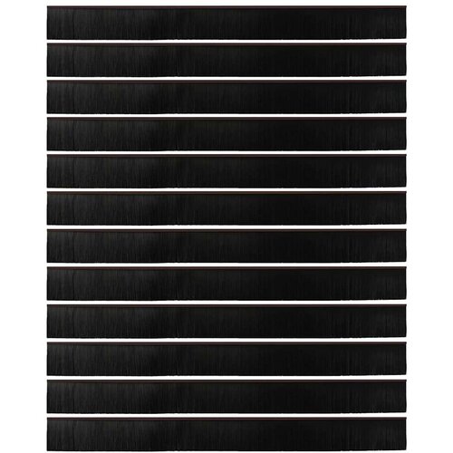  Držač četke za vrata 12 pcs Smeđa 100 cm Aluminijski legura Slike