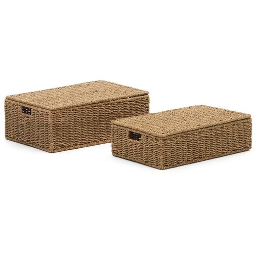 Kave Home Ko&scaron;are u setu 2 kom od morske trave 40x60x21 cm Tossa &ndash; Cijene