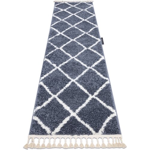 RugsX Preproge Tekač, Tekač BERBER CROSS siva - za 70x300 cm Siva Cene