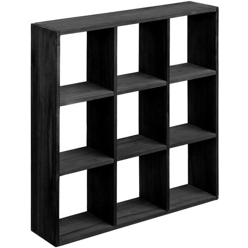 House Nordic Črna večnivojska polica iz masivnega bora 46 cm Moss &ndash; Cene