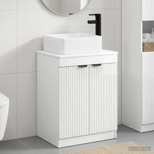  Set namje&scaron;taja za kupaonicu Bijela visokog sjaja 54 x 41 x 70 cm Cijene