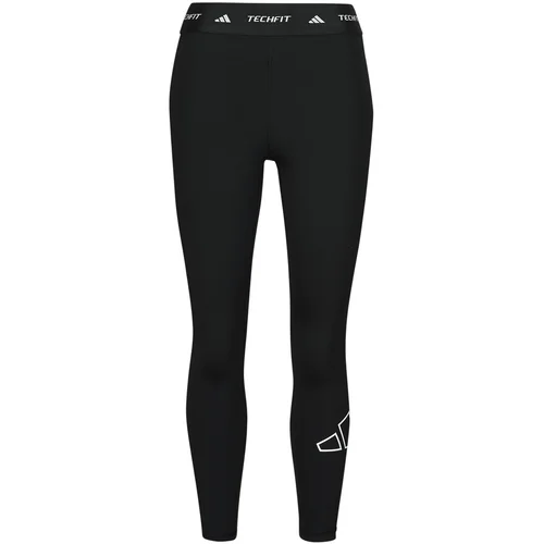 Adidas Pajkice TECHFIT Graphic 7/8 Leggings Črna