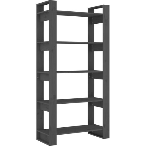 Maison Chic Knjižna omara - Knjižni regal siva 80x35x160 cm trden les, (21723400) Cene