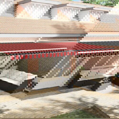 VidaXL Tenda za sjenilo za okvir od 6 m Vi&amp;scaron;ebojna 5.8x0.2 m Slike