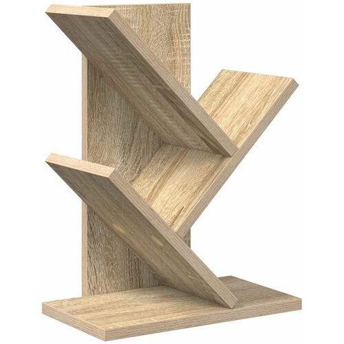 vidaXL Polica za knjige s 3 etaže 30 x 18 x 40 cm Konstruirano drvo - Hrast sonoma 30 x 18 x 40 cm Cene