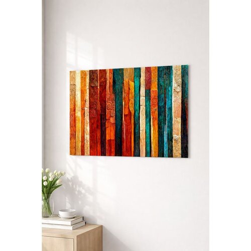 WALLXPERT Artmtlpnt8-2840 Multicolor Decorative Metal Painting Cene
